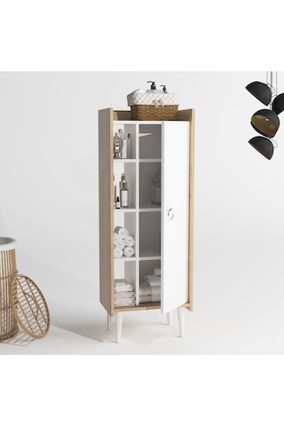 Lagomood Ruby Çok Amaçlı Dolap Banyo & Mutfak Beyaz Meşe Beyaz - Meşe