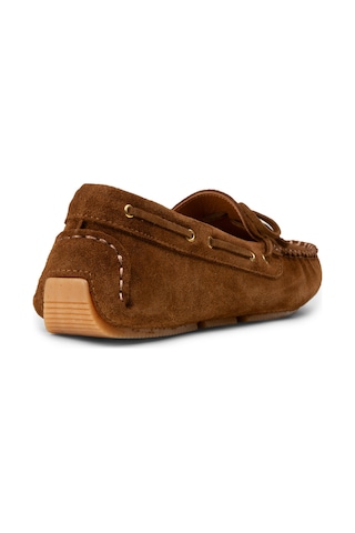 Deery Kadın Hakiki Süet Taba Rengi Loafer Ayakkabı - Dl505ztbac01