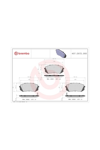 Hyundai İx35 Ön Fren Balatası 1.6 Gdı 135 Beygir 2010-2015 Brembo