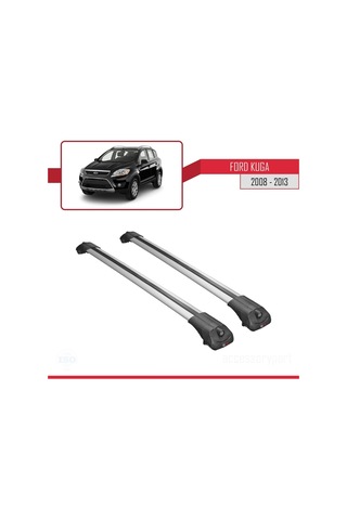 Ford Kuga 2008-2013 Arası İle Uyumlu Ace-1 Ara Atkı Tavan Barı Gri