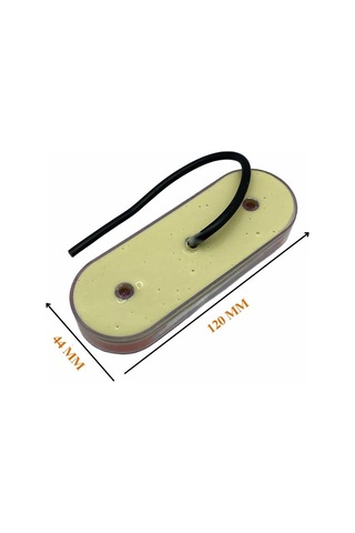 12v-24v Pozisyon Lambası 3 Fonksiyonlu Sarı Neon Ledli 120 44 Mm