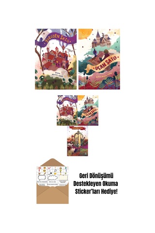 Yürüyen Şato + Uçan Şato + Diana Wynne Jones Üçlü Kitap Seti: Yürüyen Şato Uçan Şato Sihirli Ev