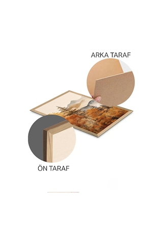 Artavessa 3 Parça Ahşap Çerçeve Görünümlü Mdf Tablo Seti - ERSYCRVSZ3SET4 15 x 20 15 x 20