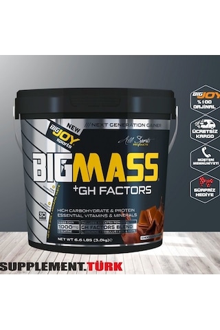 Bigjoy Big Mass +Gh Factors 3000 Gr Karbonhidrat Tozu Gainer (394557465)