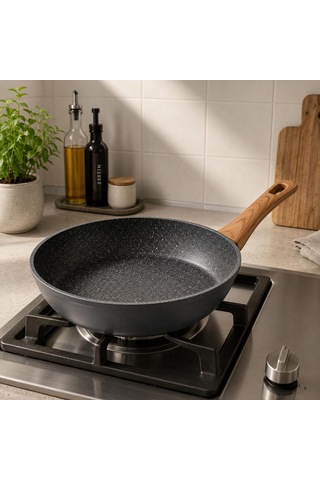 Brillant Tava Tv-6527 Alpha 28 Cm Tek Kulp Siyah