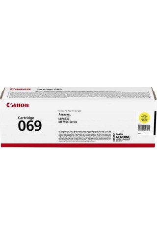 Canon LBP673CDW MF752CDW MF754CDW 5091C002 CRG-069 Sarı Toner 2100 Sayfa