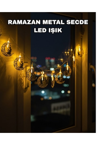Muratech Dekoratif Ramazan Ay Işığı Secde Eden Adam Figürlü Metal