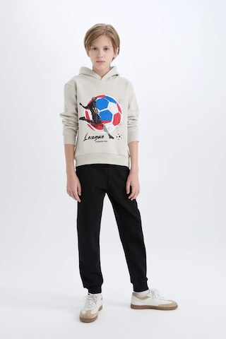 DeFacto Erkek Çocuk 2'li Takım Kalın Kapüşonlu Baskılı Sweatshirt Beli Lastikli Eşofman Altı D6870A824CWGR492