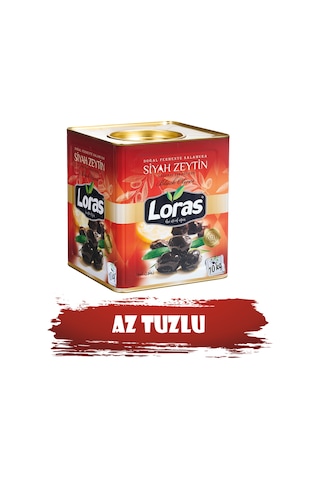 Loras 351 - 380 KB Özel Gemlik Siyah Zeytin Teneke 10 KG Loras 351 - 380 KB Özel Gemlik Siyah Zeytin Teneke 10 KG