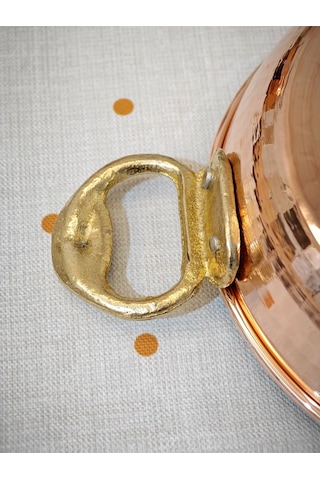 Modabakır Bakır Kapaklı Tava 16 Cm Model:6465565689r Bakır