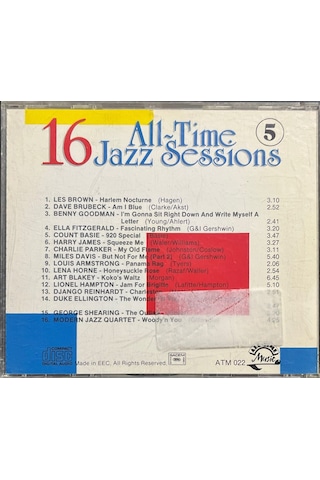 Müzik Cd Sidir - Plak Değildir Cd 16 All-time Jazz Sessions Cd
