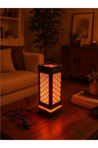 Tr Usb Led Amber Masa Lambası, Sıcak Işık, Dimmer Kontrollü, 5v Düşük Voltaj, Dekoratif Tasarım, Powerbank İle