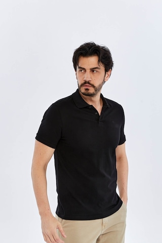 Süvari Slim Siyah Erkek Polo Yaka T-shirt Ts1014000474