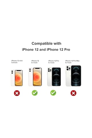 Apple iPhone Uyumlu 12 Şeffaf Yüksek Kalite Ve Koruyucu Kapak Çok Renkli