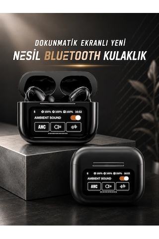 Mey Najmaddin Bluetooth Kulaklık Kablosuz Ekranlı Anc/enc Destekli Dokunmatik Najmaddin Belirtilmemiş