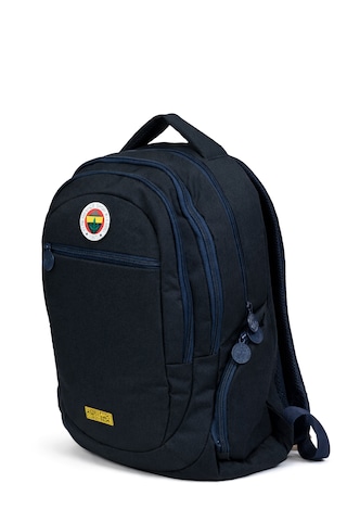 Fenerium Fenerbahçe Lisanslı Lacivert Sırt Çantası - Laptop Bölmeli Kabartma Logolu Okul Çantası