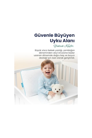 Viscofoam Ortopedik Bebek Yastığı Visco Bebek Yastığı 45 x 30 x 8 CM