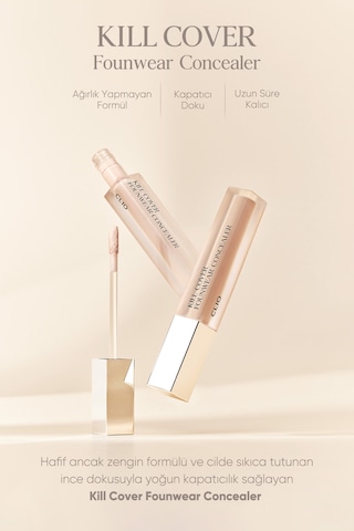 Yoğun Kapatıcılık Sağlayan Concealer Clio Kill Cover Founwear Concealer 3 Linen