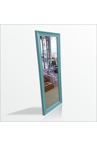 110Cm Boy Turkuaz Mavi Çerçeve Boy Koridor Soyunma Kabini Aynası Diğer