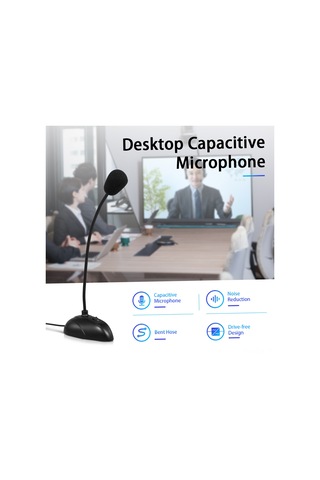 Xindoker "profesyonel Masaüstü Mikrofon - 3.5mm Girişli, Konferans Ve Sohbet İçin Net Ses Kalitesi"