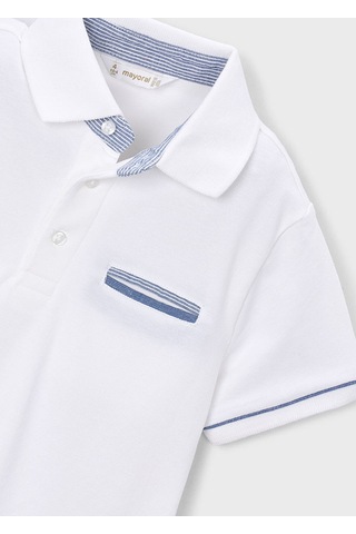 Erkek Çocuk Polo Yaka Tişört Beyaz 3103 Beyaz