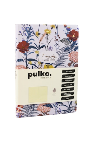Pulko Notebook Every Day Is A Fresh Start Serisi, 14x20cm , 90gr. Ivory Kağıt, 192 Sayfa, Esnek Kapak, Düz, Powder Blush