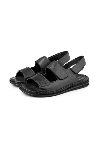 Luas Hakiki Deri Erkek Sandalet, Hakiki Deri Sandalet, Ortopedik Taban Sandalet