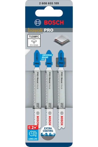 Bosch Pro T121 Bfc 3'lü 2-6 Mm Metal Kesimi Dekupaj Ucu 2608655109