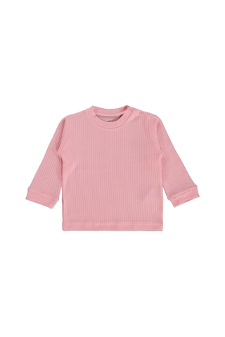 Minidamla Basic 3'lü Set 6-18 Ay Sweatshirt - Pembe