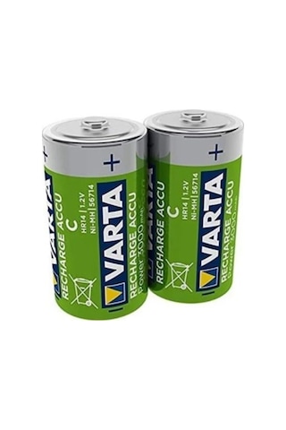 Varta 56714 3000 mAh C Boy Ni-MH Şarj Edilebilir Pil 2'li