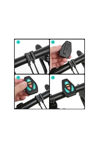 Didadodo Led Dönüş Sinyali Bisiklet Çantası, Usb Şarj Edilebilir, Yansıtıcı Sırt Çantası, Bağlantı Klipsi, Uzaktan Kumandalı Altın