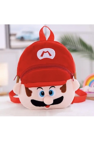 Super Mario Peluş Sırt Çantası 22 Cm-2035 Altın