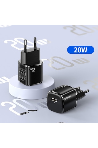Usams T36 20W Mini Pd Hızlı Şarj Aleti 20W Usb-C Güç Adaptörü (310335381)