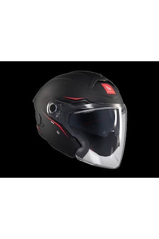Kask Mt Cosmo Sv Çenesiz Gözlüklü Mat Siyah