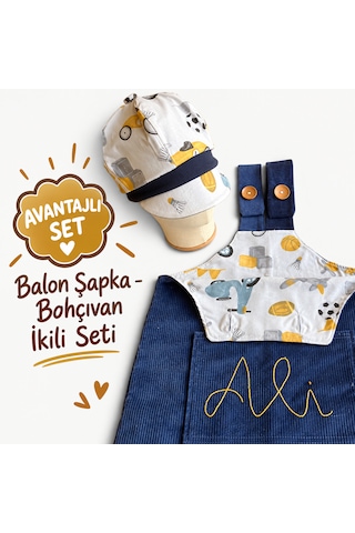 Bebe Bahçıvan Salopet Mavi