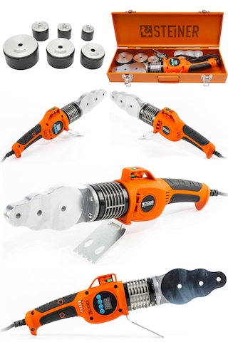 Steiner Profesyonel 1000 W Dijital Göstergeli Pprc Pvc Boru Kaynak Makinesi
