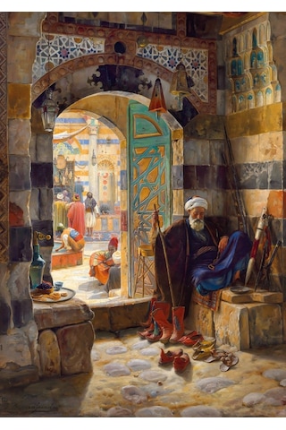 Ks Games 1000 Parça Şam Cami Muhafızı Puzzle - Gustav Bauernfeind
