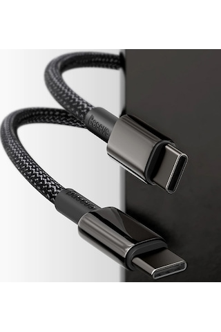 Baseus Tungsten Gold PD100W Şarj kablosu Usb C to Usb C Kablo 2 M