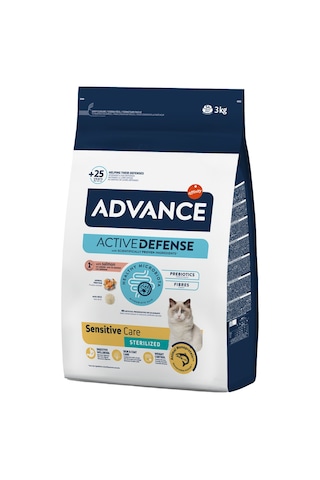 Advance Sensitive Sterilised Somonlu Kısırlaştırılmış Yetişkin Kedi Maması 3 KG