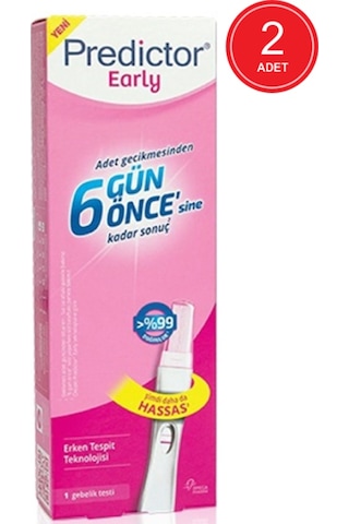 Predictor Early Erken Gebelik Testi 1 Test x 2 Paket