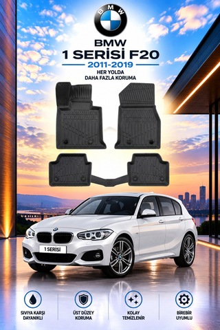 Bmw 1 Serisi F20 2017 Model Aracınıza Özel Üretim Havuzlu Paspas Takımı A+ -mod-