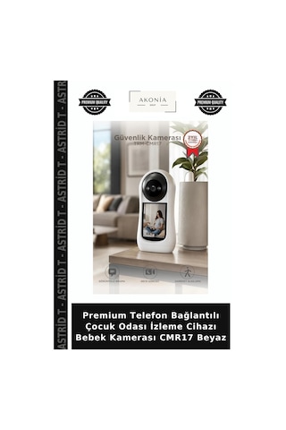 Premium Telefon Bağlantılı Çocuk Odası İzleme Cihazı Bebek Kamerası Cmr17 Beyaz Belirtilmemiş