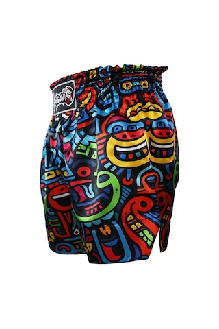 Dragondo Mt3037 Clown Muay Thai Kick Boks Şortu Çok Renkli