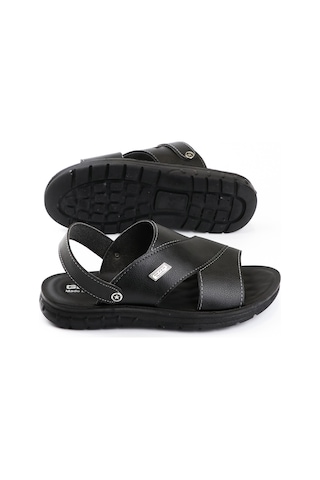 Gezer 12481 Yazlık Erkek Terlik Sandalet Siyah
