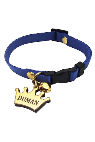 İsimli Kedi Tasması , Kedi İsimlik , İsme Özel Tasma , Mavi