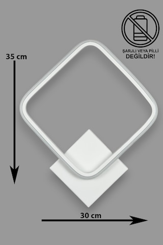 Kira Aplik Beyaz Renk Gün Işığı Led Banyo Mutfak Hol Duvar Aplik Beyaz