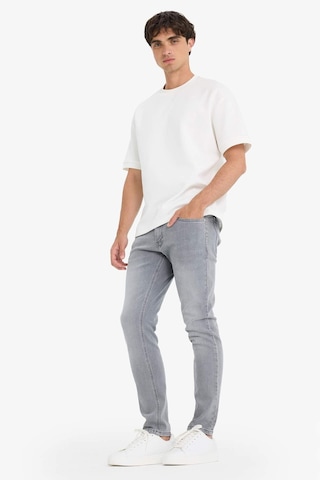 Defacto Pedro Slim Fit Dar Kalıp Normal Bel Dar Paça Jean Pantolon D0027ax25aunm55 Gri