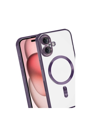 Sptmgldı Newface Apple Apple iPhone Uyumlu  17 Kross Magneticsafe Kapak - Mor