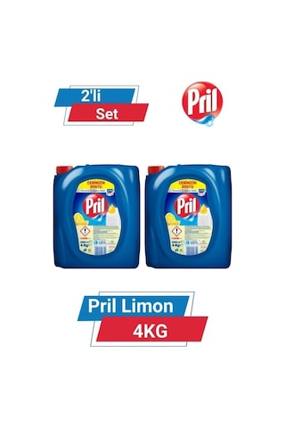 Pril Limon Sıvı Bulaşık Deterjanı 2 x 4 KG