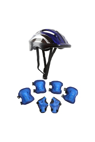 7 Adet Kask Diz Dirsek Koruyucu Dişli Seti Ayarlanabilir Çocuk Kırmızı